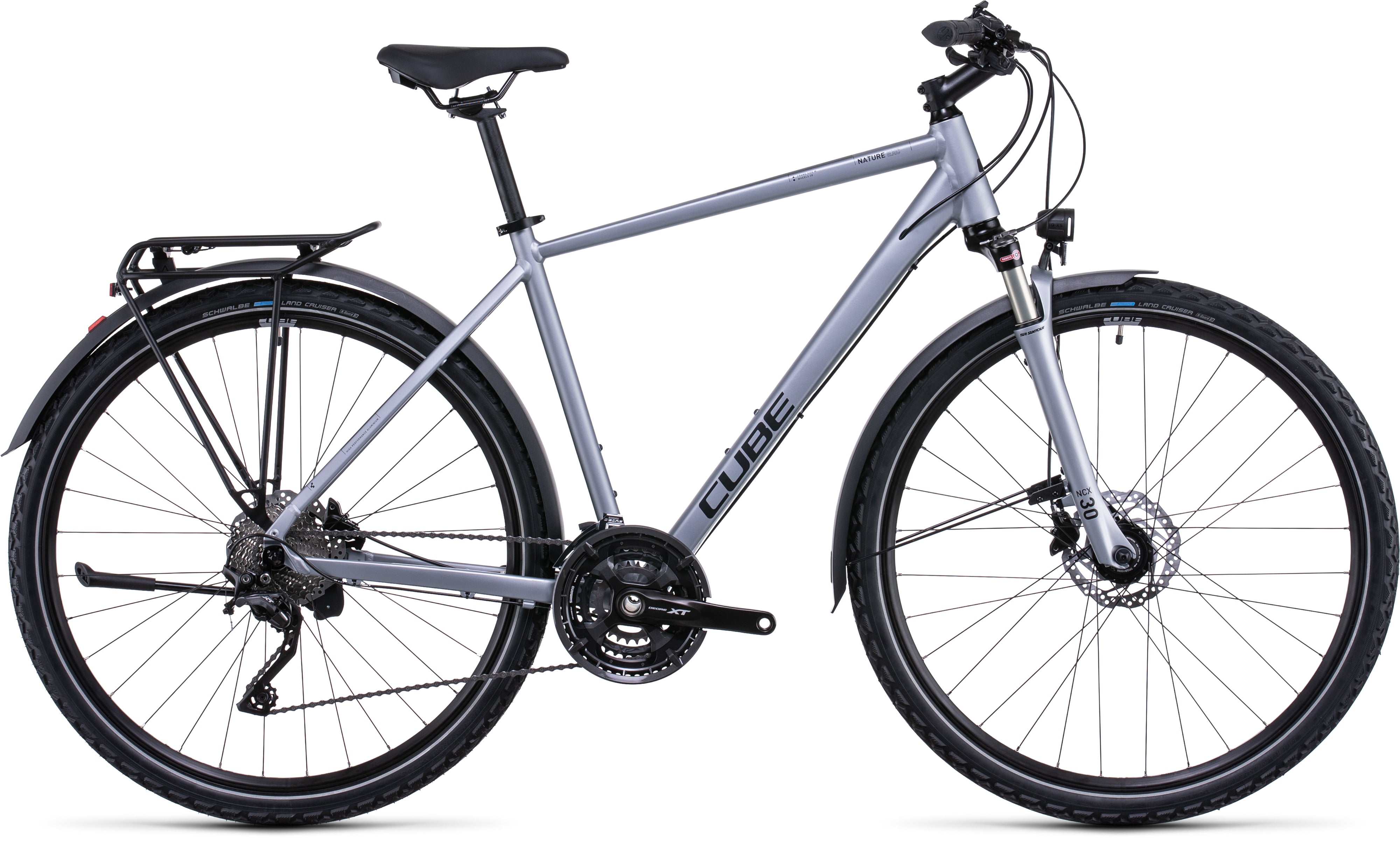 CUBE Nature EXC Allroad polarsilver´n´black