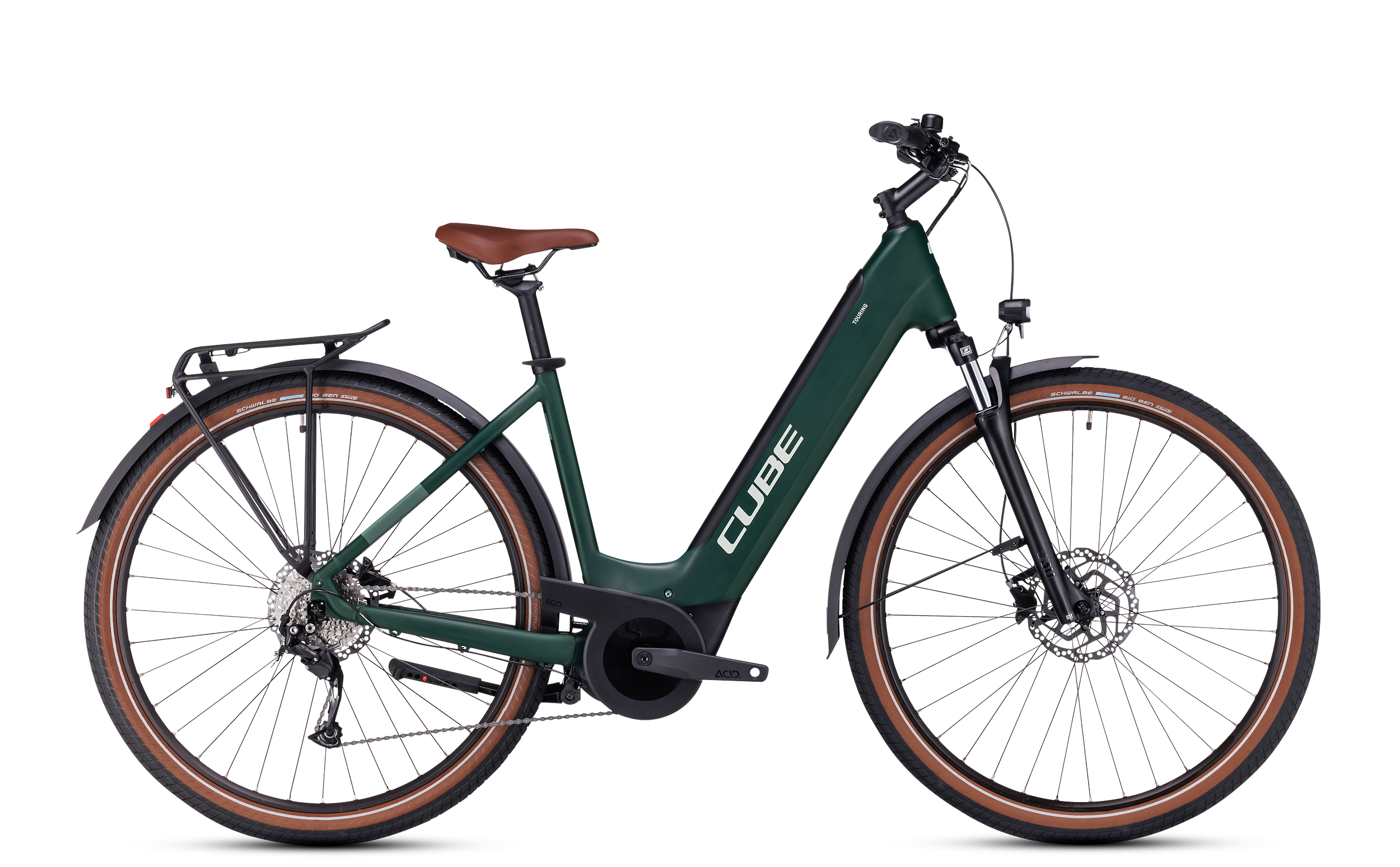 CUBE Touring Hybrid ONE 500 darkgreen´n´green Easy Entry