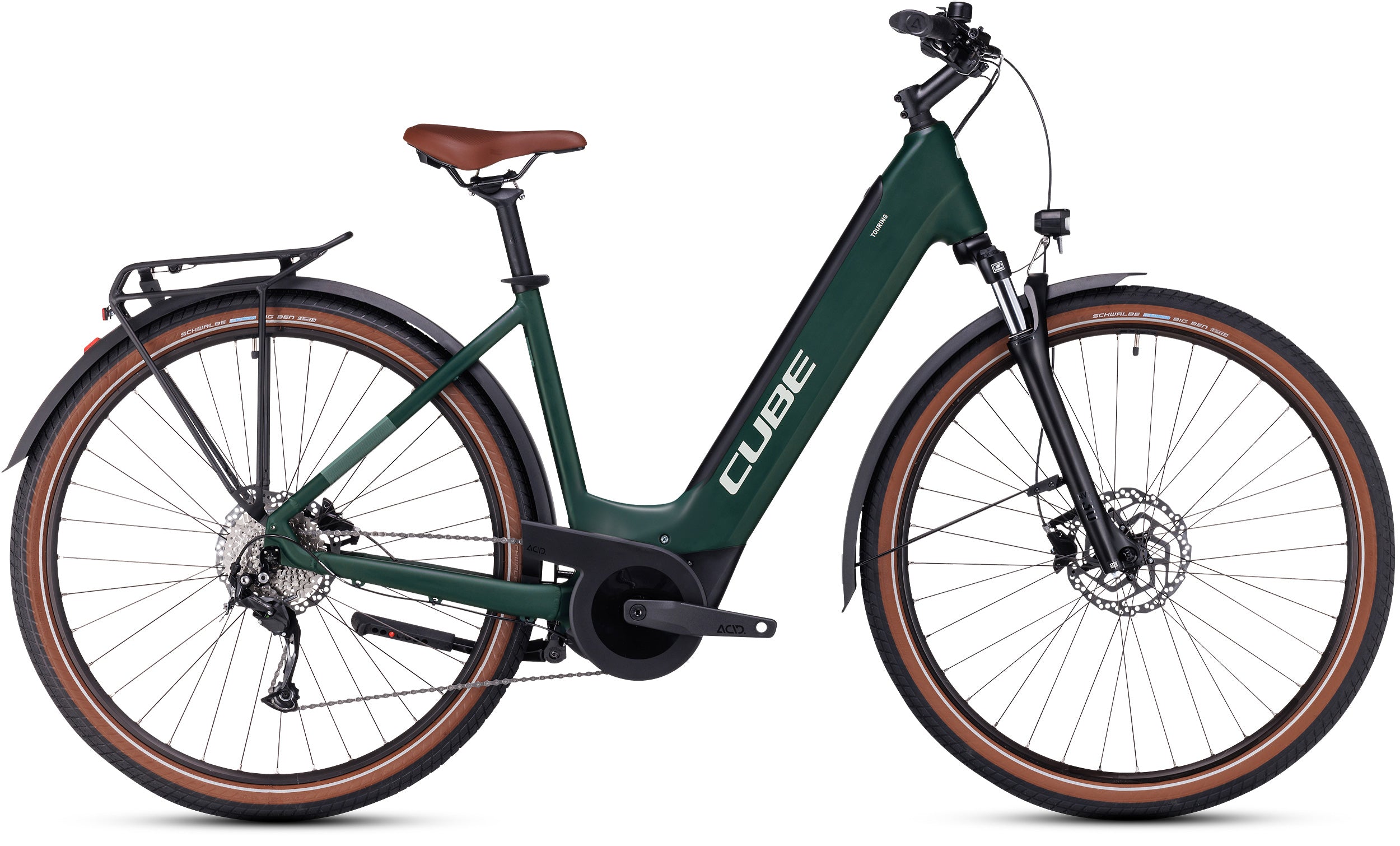 CUBE Touring Hybrid ONE 500 darkgreen´n´green Easy Entry