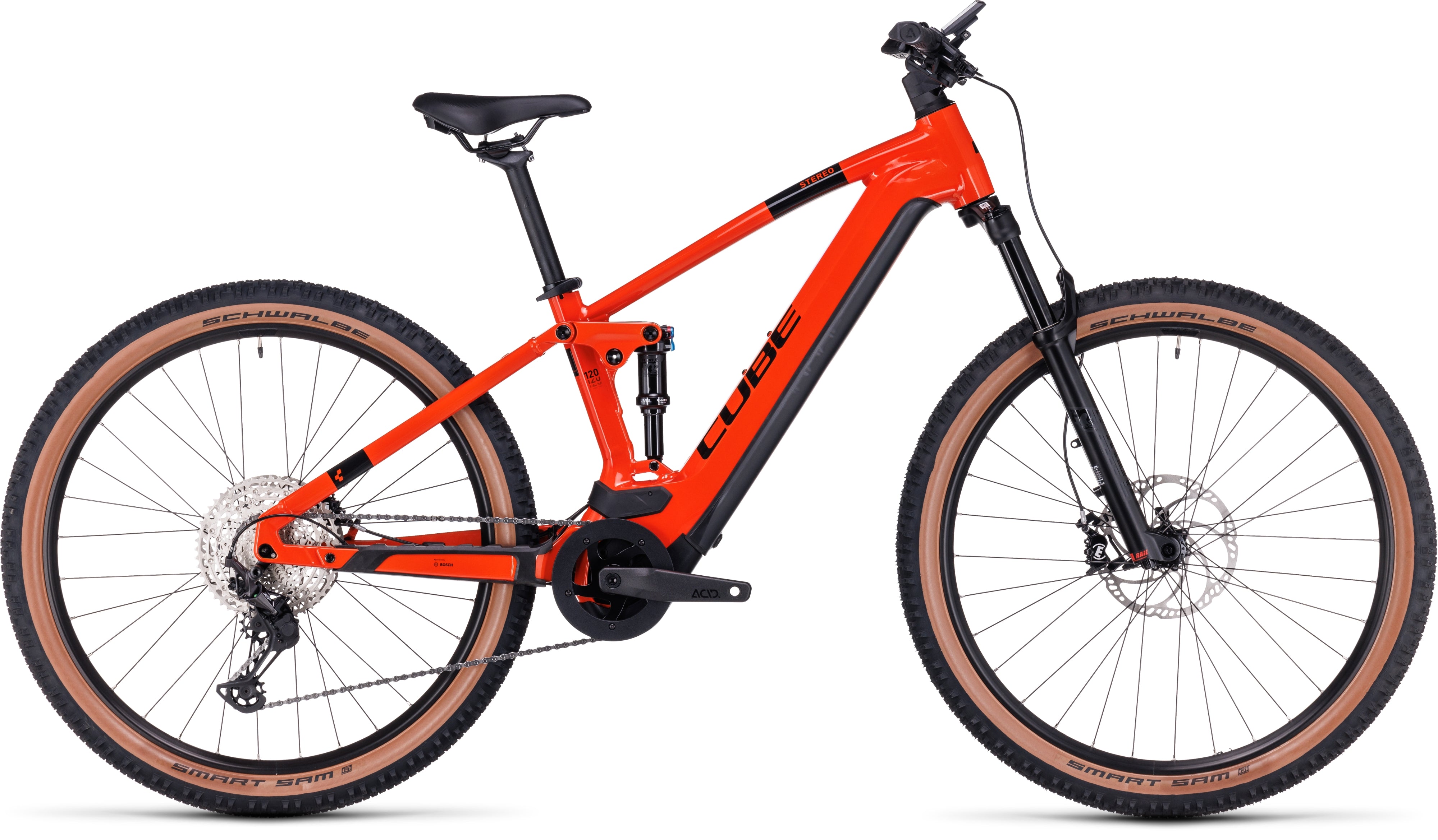 CUBE Stereo Hybrid 120 Race 750 sparkorange´n´black