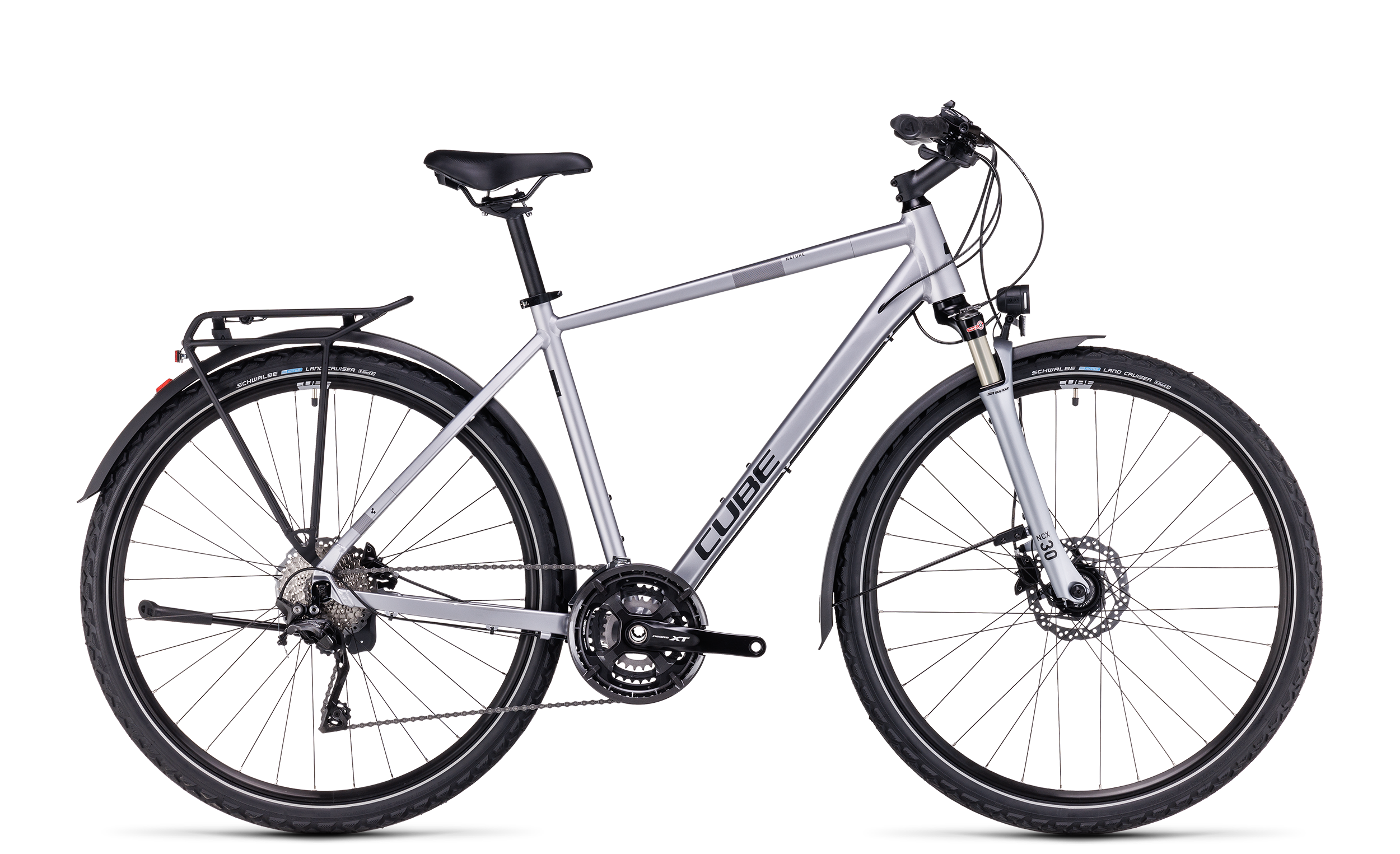 CUBE Nature EXC Allroad polarsilver´n´black