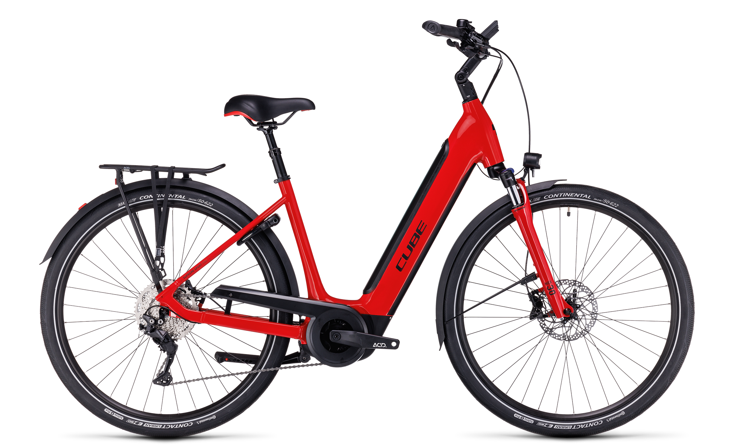 CUBE Supreme Sport Hybrid Pro 625 red´n´black