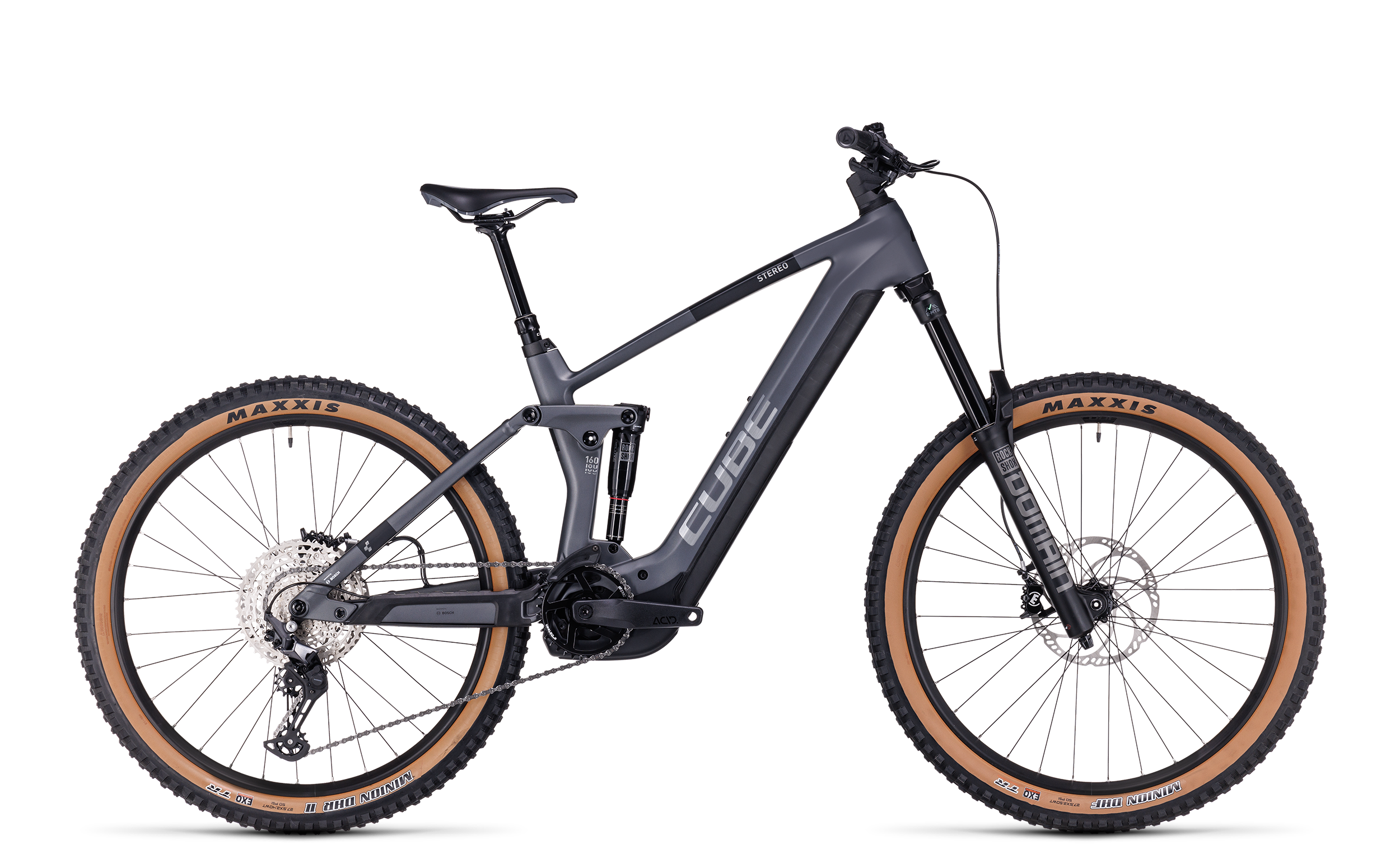 CUBE Stereo Hybrid 160 HPC Race 750 27.5 grey´n´metal