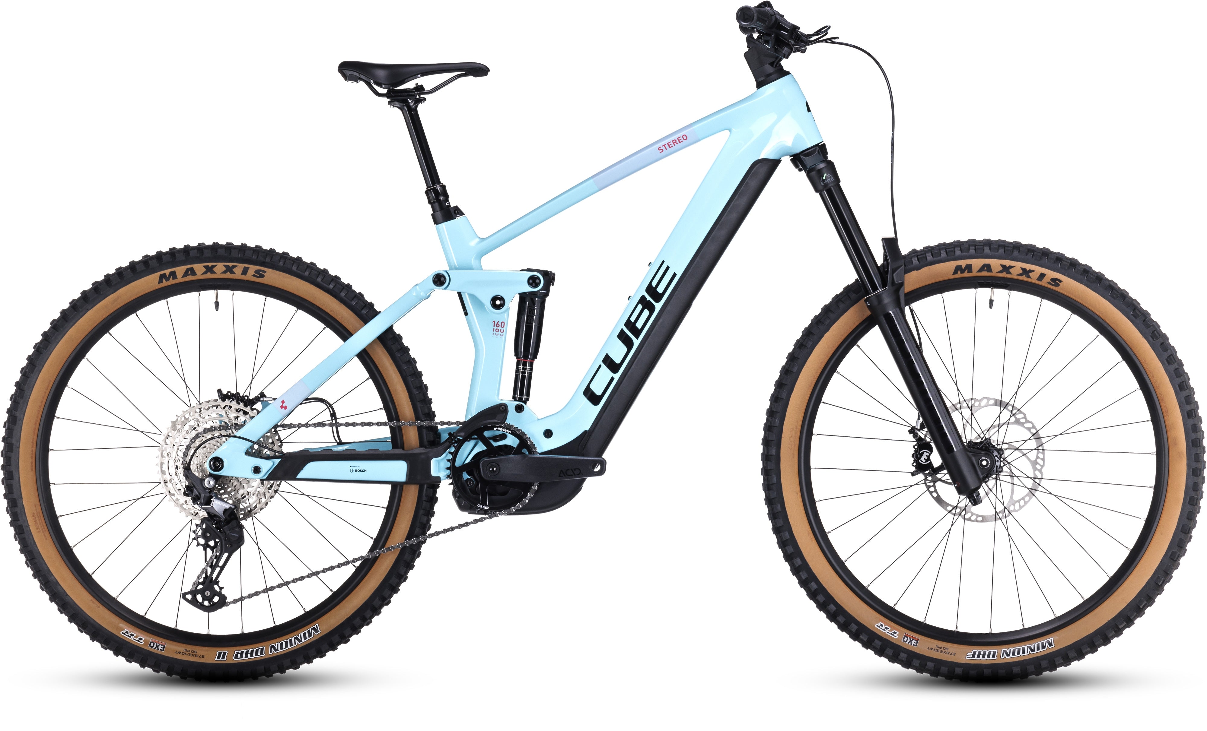 CUBE Stereo Hybrid 160 HPC Race 750 27.5 iceblue´n´black