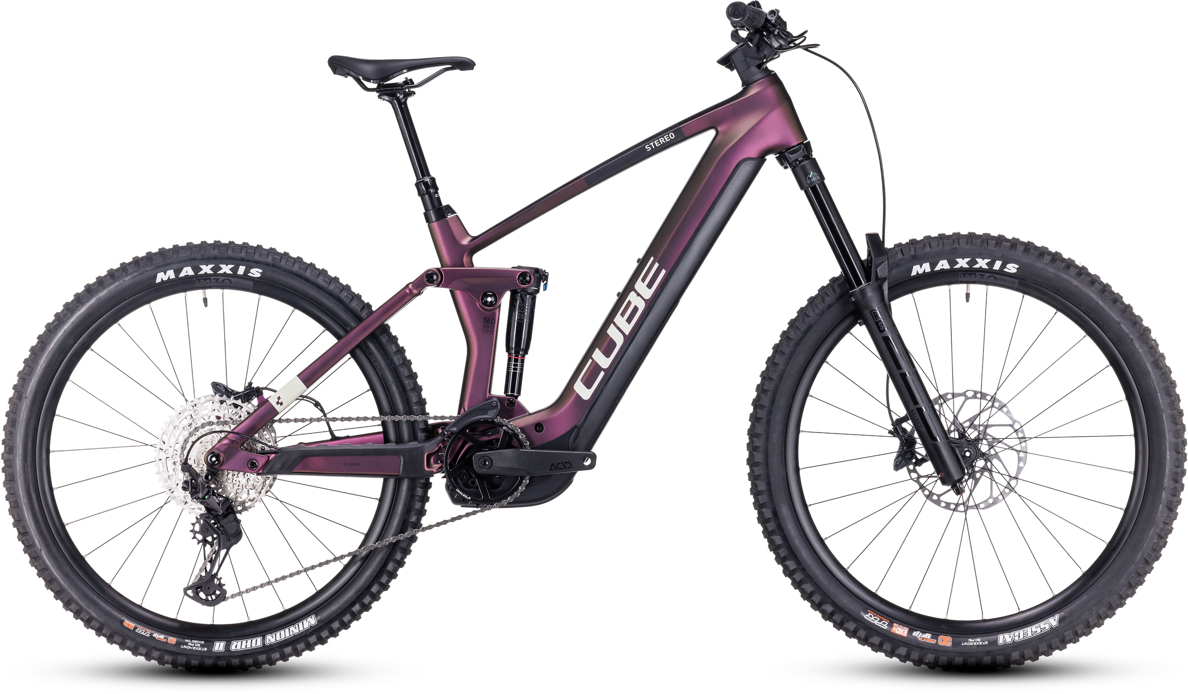 CUBE Stereo Hybrid 160 HPC SLX 750 27.5 molotov´n´grey