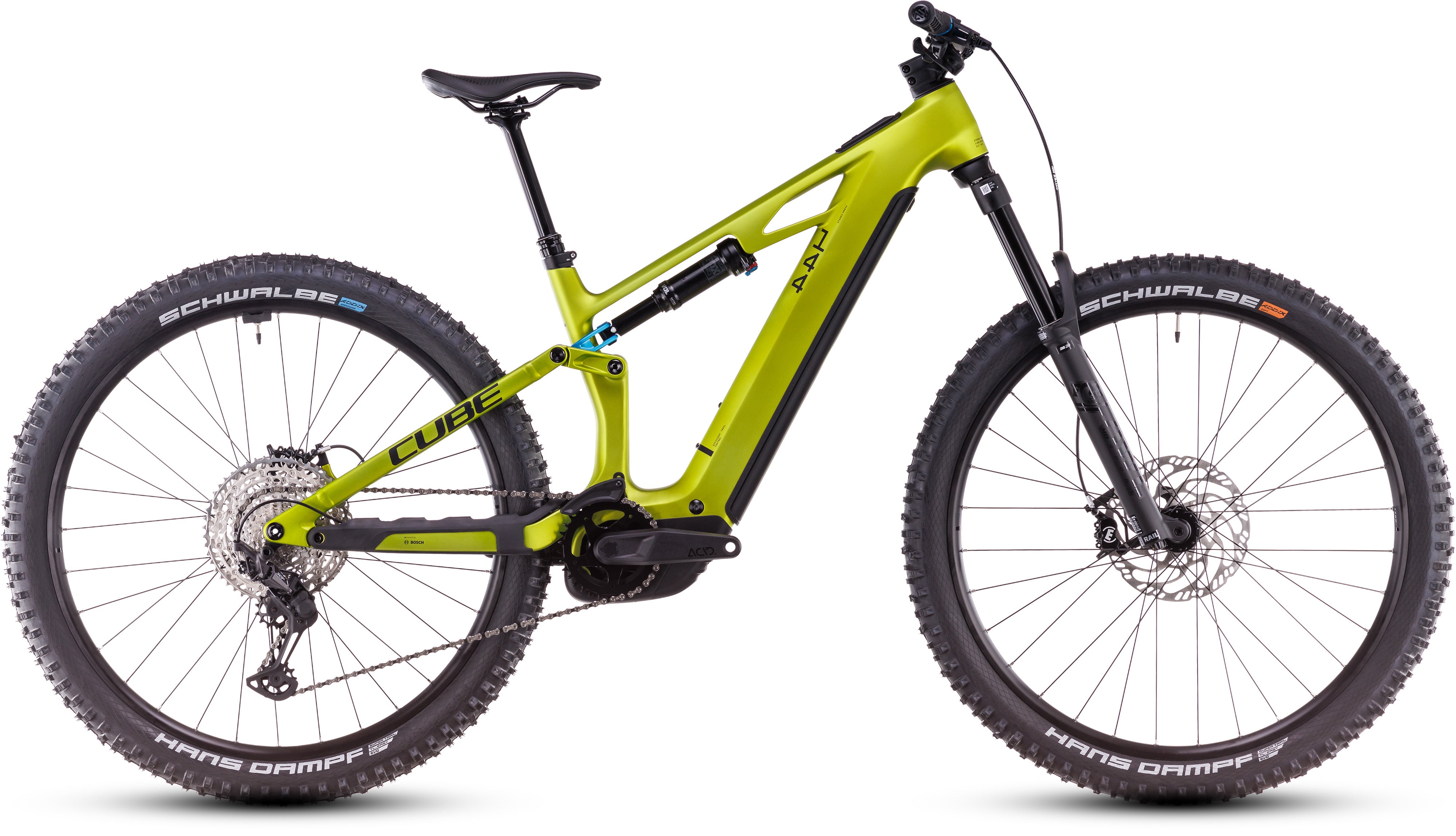 CUBE Stereo Hybrid ONE44 HPC Race flashlime´n´blue