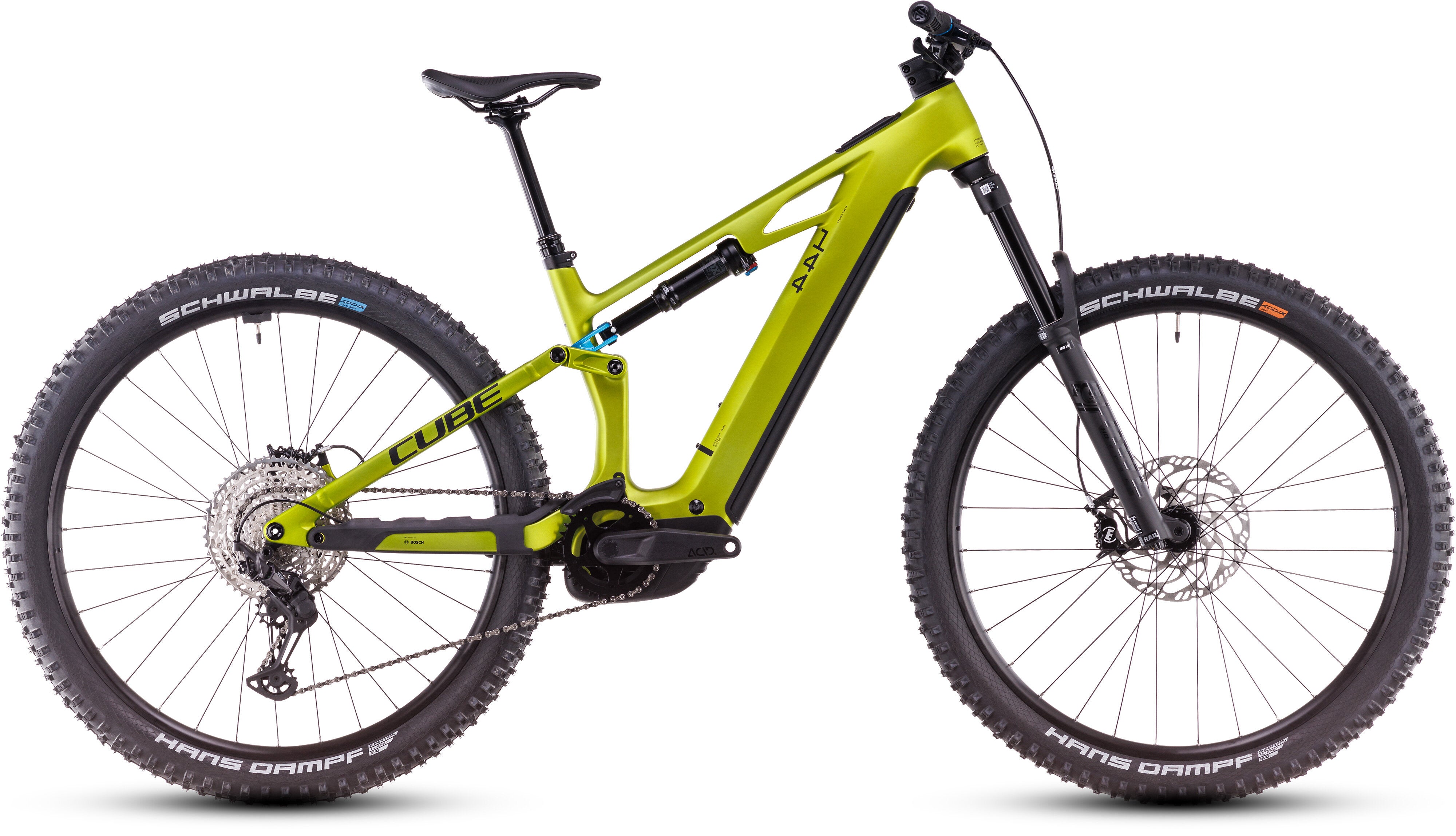 CUBE Stereo Hybrid ONE44 HPC Race 800 flashlime´n´blue