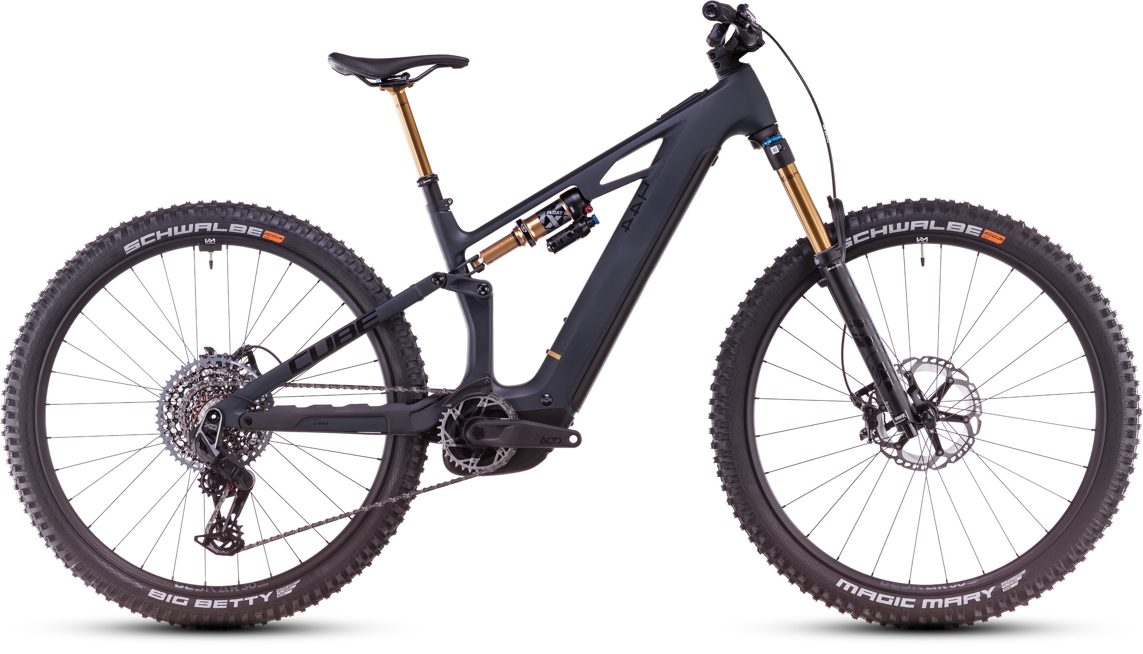 CUBE Stereo Hybrid ONE44 HPC AT carbon´n´gold