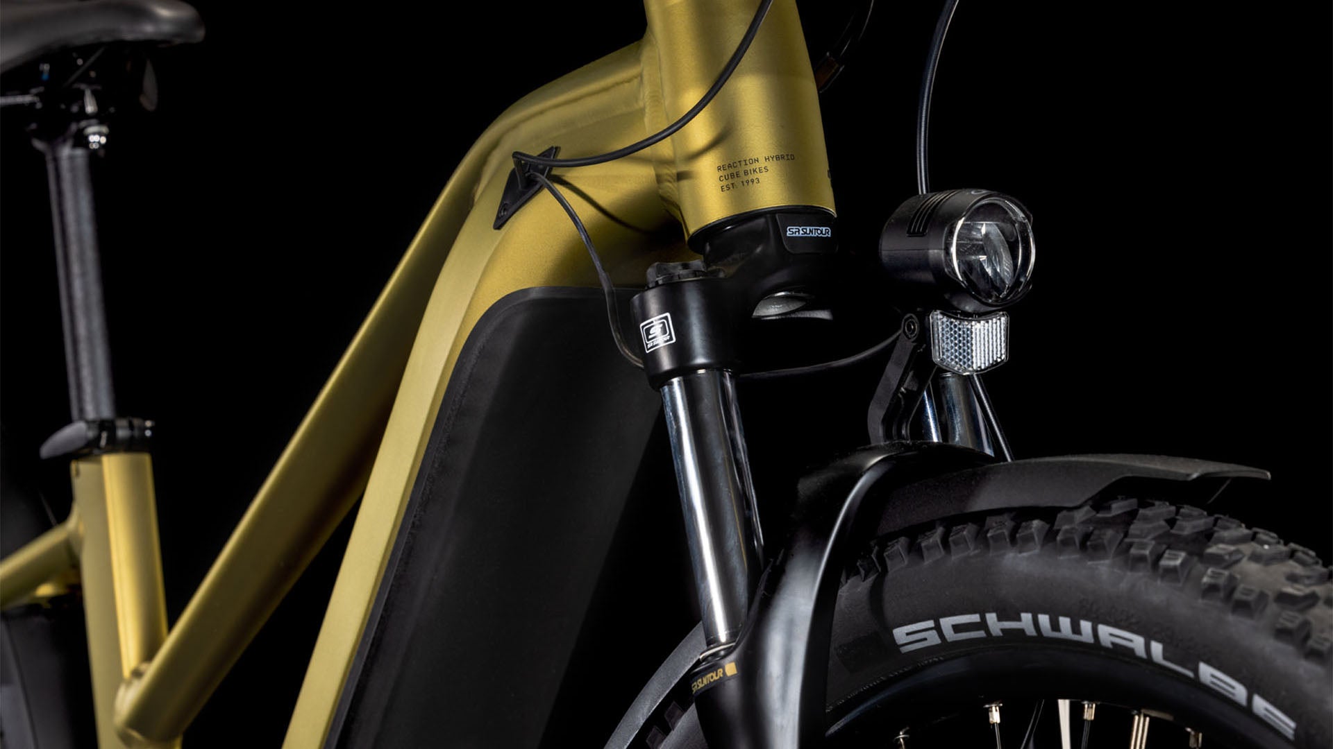 CUBE Reaction Hybrid Performance 500 Allroad goldenlime´n´black Trapeze