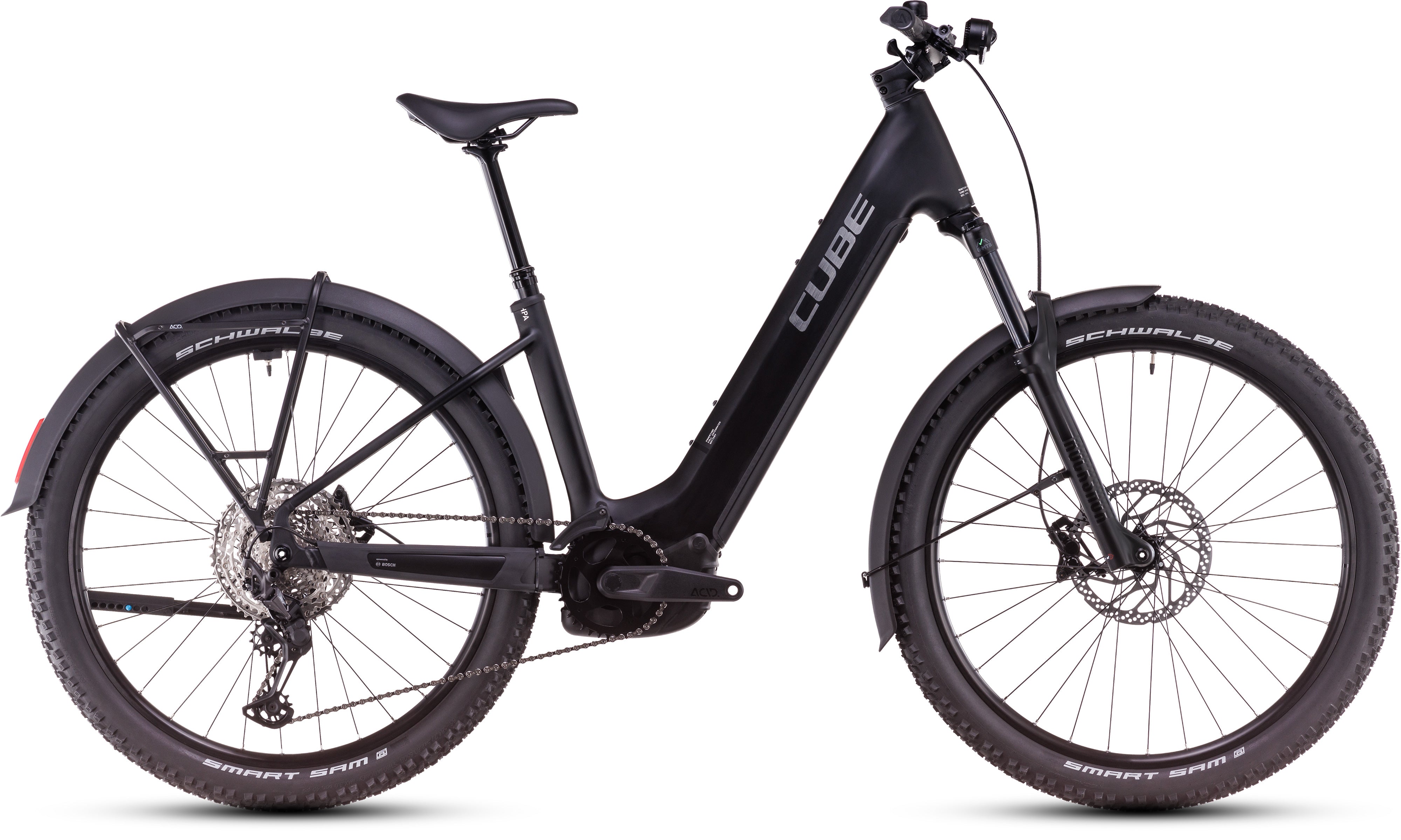 CUBE Reaction Hybrid Race 800 Allroad black´n´metal Easy Entry