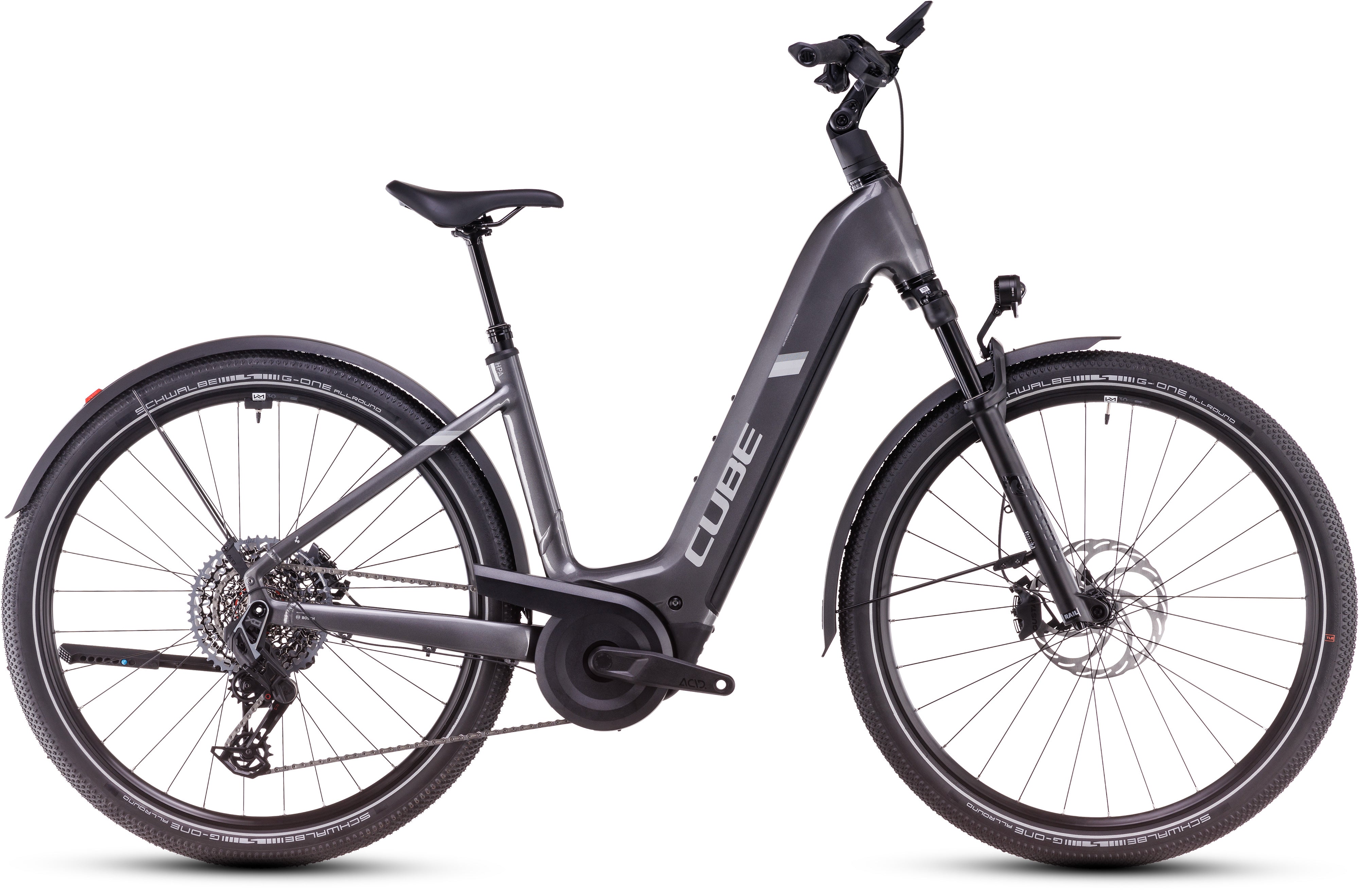 CUBE Nuride Hybrid SLT 800 Allroad graphite´n´fossil Easy Entry