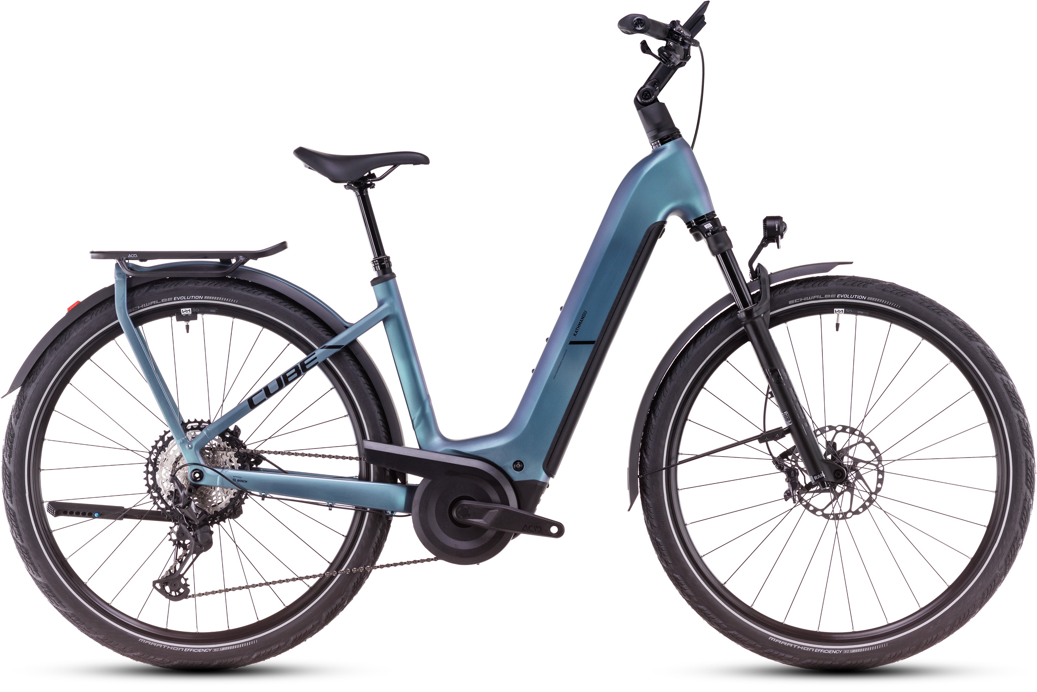 CUBE Kathmandu Hybrid SLX 800 smaragdgrey´n´black Easy Entry