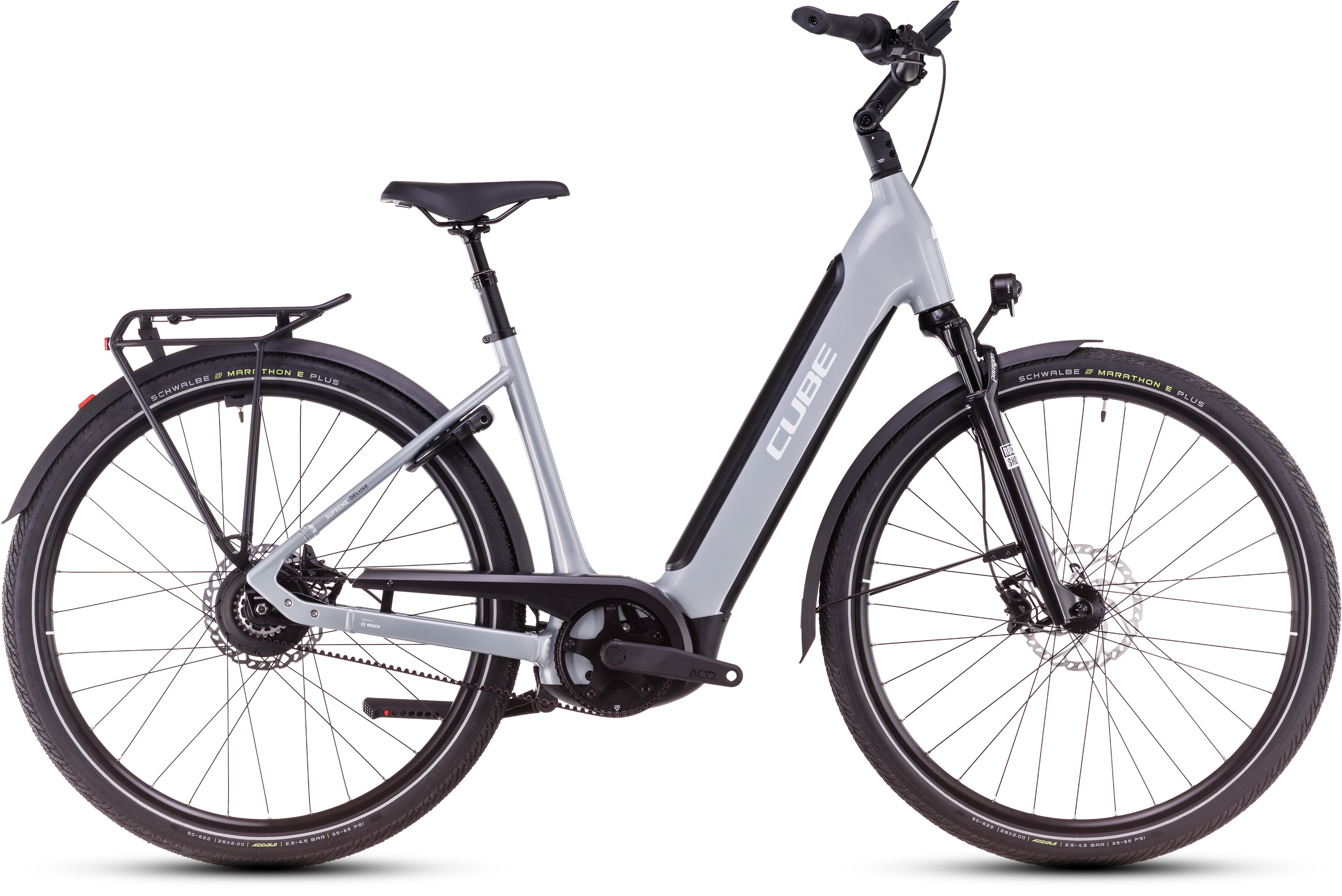 CUBE Supreme Hybrid Deluxe SLX 625 polargrey´n´white Easy Entry