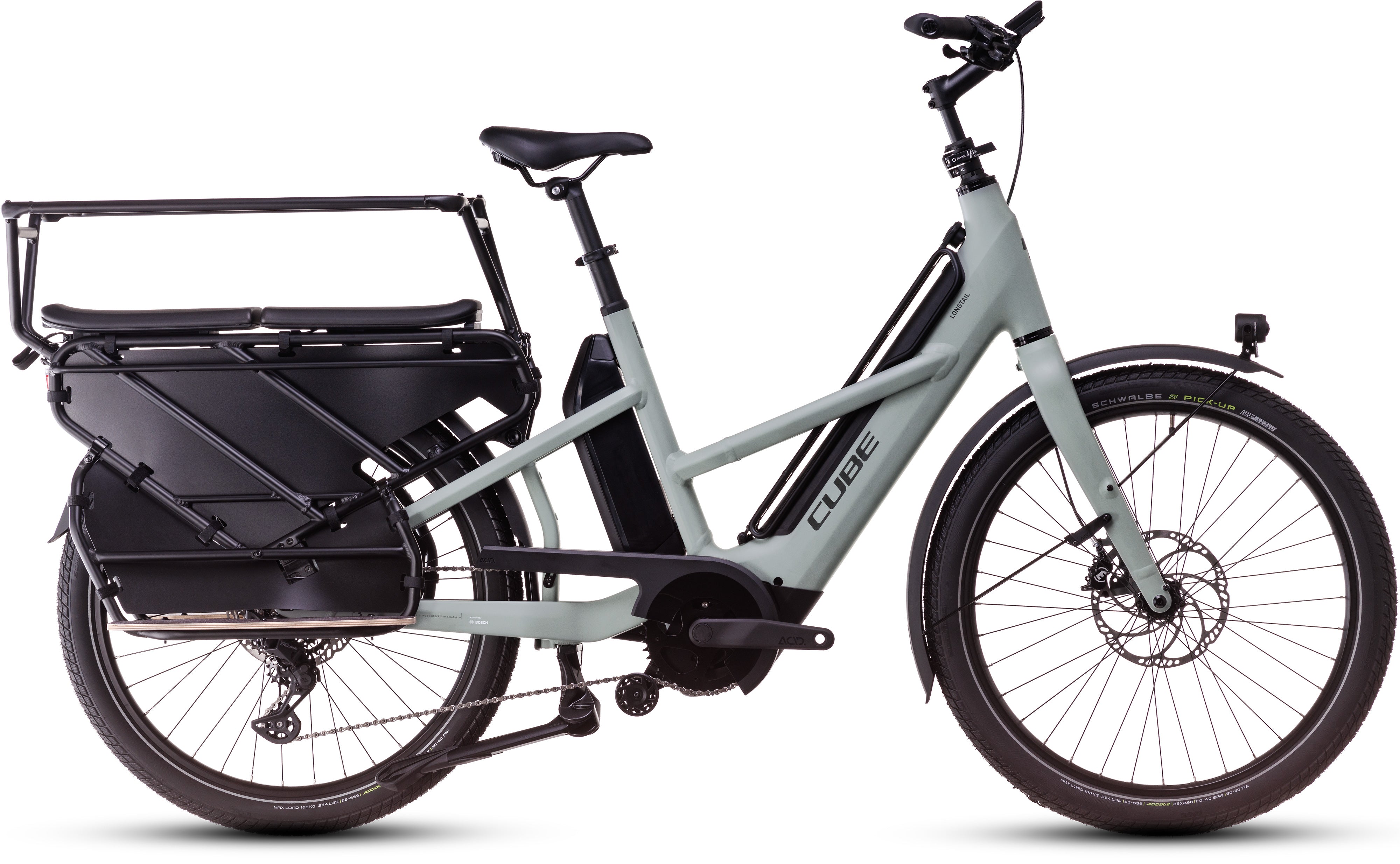 CUBE Longtail Sport Hybrid Family 725 swampgrey´n´reflex